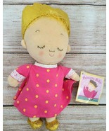 Merry Makers Plush Princess Baby Doll Beanbag Karen Katz 2008 9&quot; Pink Go... - $38.79