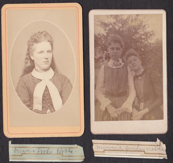 Primary image for Minnie Gooder Noble & Mother (2) CDV Photos - Burlington, Wisconsin