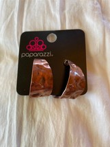 Paparazzi Earrings (New) Put Your Best Face Forward - Copper - Hoop Earring - $8.61