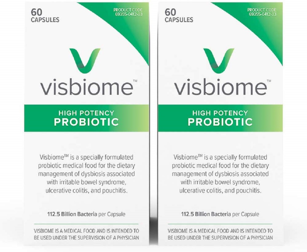 Visbiome - High Potency Probiotics, 112.5 Billion CFU Live Bacteria (2-Pack)