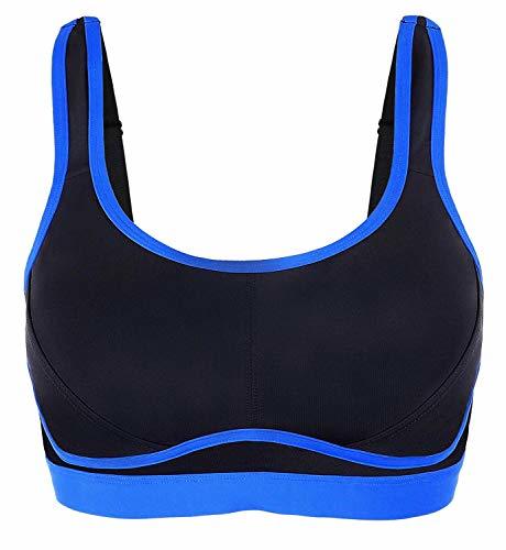 ATTRACO Women Racerback Sports Bra Seamless Wirefree Bra with Removable ...