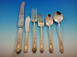 Mary II by Lunt Sterling Silver Flatware Set for 12 Service 82 pieces - $4,900.50