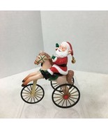 1988 Hallmark The Wonderful Santa Cycle Christmas Tree Ornament Santacyc... - $22.28