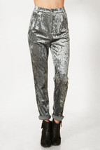 NEW Sugar Lips Sugarlips Blue Sea Glass Velvet Pants Trousers XS S M XL - $47.00