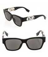 FENDI O'LOCK 40081 Black Fashion FF Crystal Lock Logo Unisex Sunglasses FE40081I - $858.33