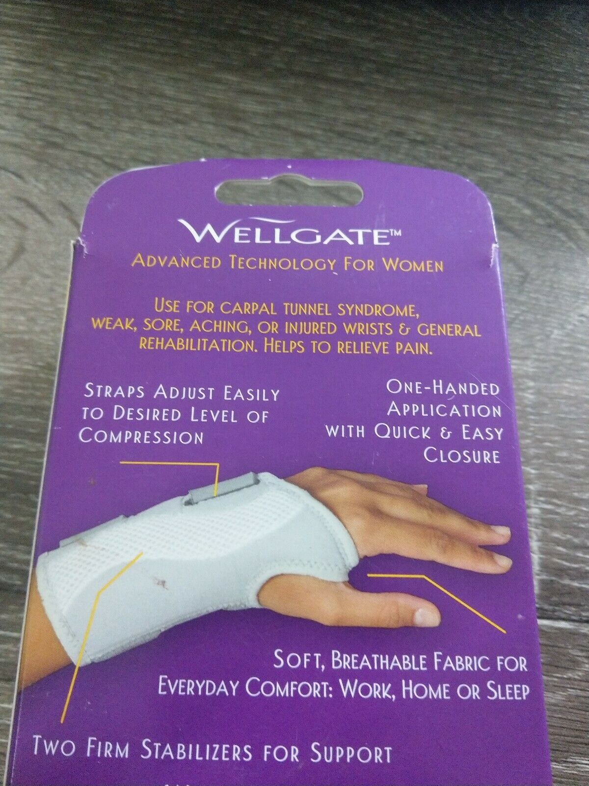 Wellgate Advanced Support Technology for Women Perfect Wrist Support