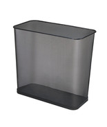Rubbermaid 28L Concept Collection Steel Mesh Open Top Waste Basket Black - $12.86