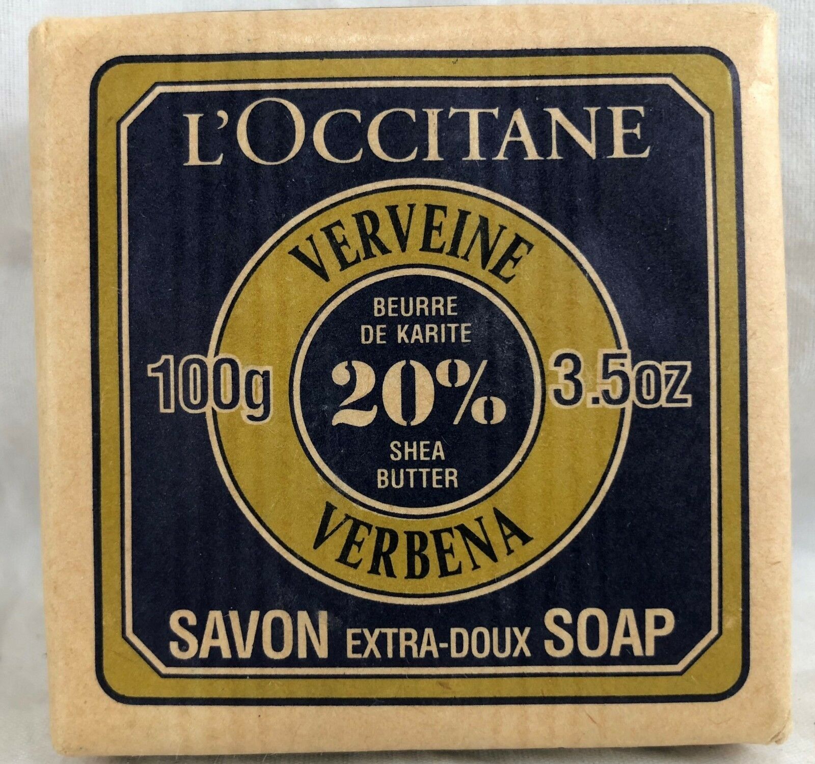 L'Occitane Perfumed Bar Soap Verveine Verbena 20 Shea 100g/3.5oz