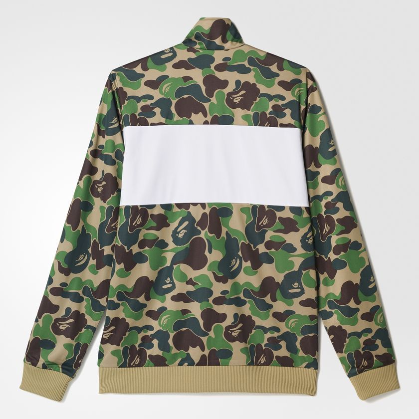 New Adidas Originals Outlet Bape Firebird camouflage Zip Jacket Camo ...