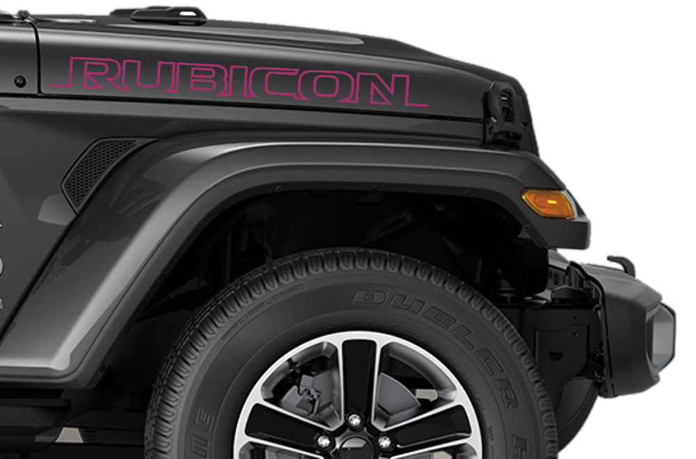 Vinyl Decal Sticker Graphics Kit For Jeep Wrangler Rubicon 28" X 2.25
