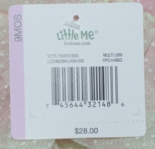 Little Me Pink Green Polka Dot TuTu Dress Headband 9 Month image 8