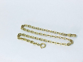 12K Rose Gold Filled Vintage POCKET WATCH Fob CHAIN - 13 inches long - $175.00