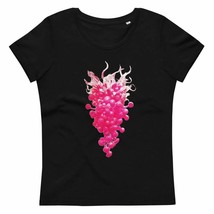 Cosmic Grapes Women&#39;s fitted Organic Cotton Eco T-shirt - Black or Grey Tee - $29.50