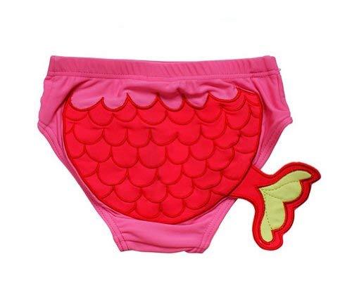 PANDA SUPERSTORE Lovely Carp Tail Baby Infant Rose Swim Diapers/Swim Brief, M Si