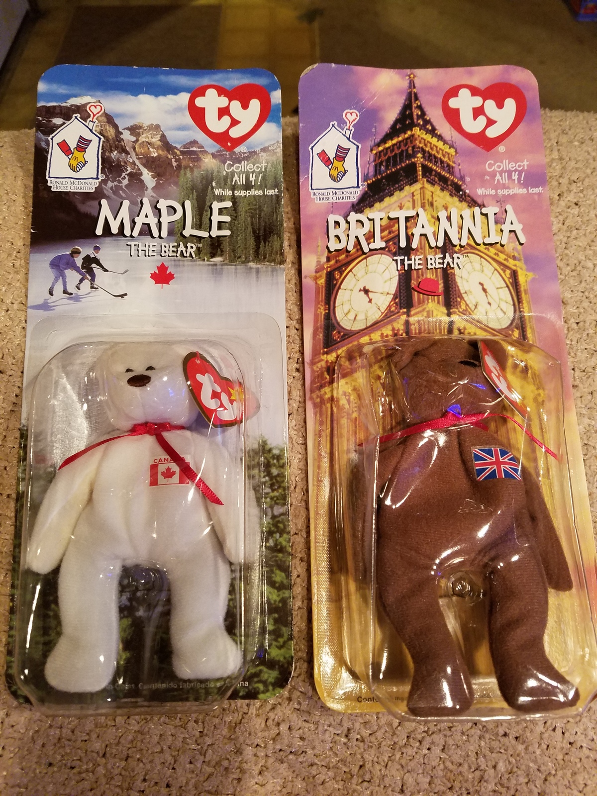 mcdonalds collect all 4 beanie babies