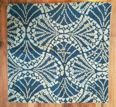 Pottery Barn EMBROIDERED LINEN Pillow Cover 22x22 BLUE NWOT #53 - $35.00