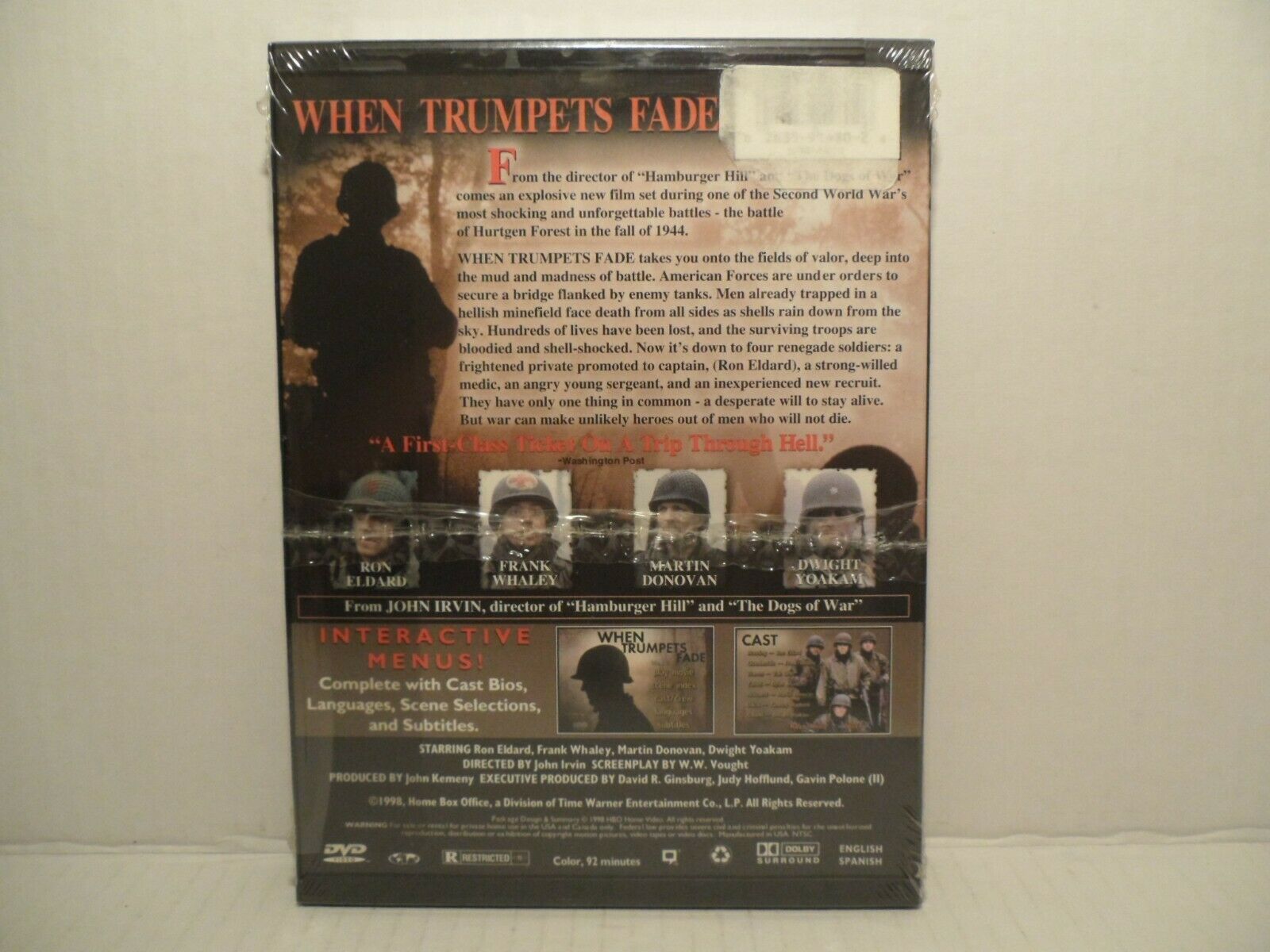 When Trumpets Fade (DVD, 1998) HBO WW2 Dwight Yoakam NEW DVD, HD DVD & Bluray