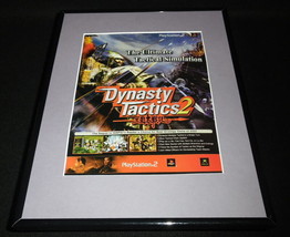 Dynasty Tactics 2 2003 Playstation 2 PS2 Xbox Framed ORIGINAL Advertisement