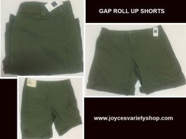 Gap roll up shorts green web collage thumb200