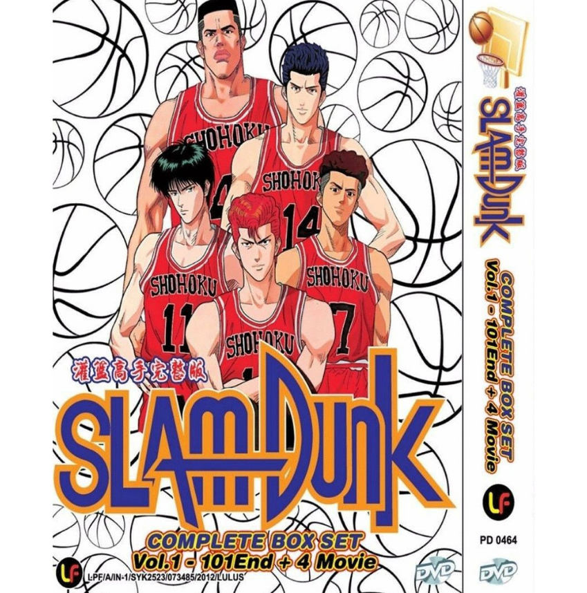 Anime Slam Dunk Complete Box Set (Vol. 101 End + 4 Movie) DVD English Subtitle