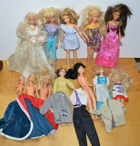 Vintage &amp; Modern Barbie &amp; Others Dolls And Clothing Lot - $30.95