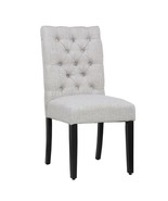 Tufted Button Padded Fabric Upholstered Barstool Dining Kitchen Seat Sid... - $94.97