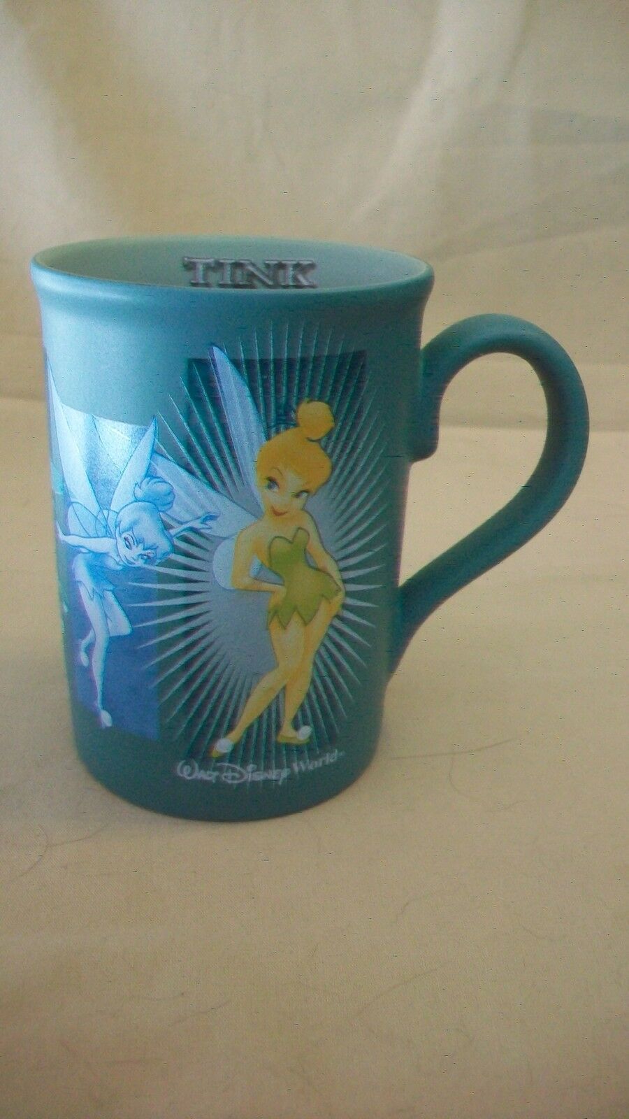 Primary image for TINKER BELLE LIGHT BLUE COFFEE CUP, MULTI POSES FROM WALT DISNEY WORLD