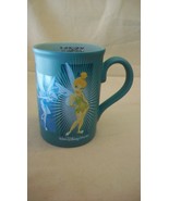 TINKER BELLE LIGHT BLUE COFFEE CUP, MULTI POSES FROM WALT DISNEY WORLD - $29.70