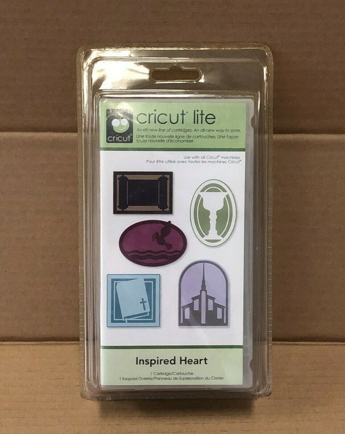 Cricut Inspired Heart Lite Cartridge NEW Sealed Religious Unlinked