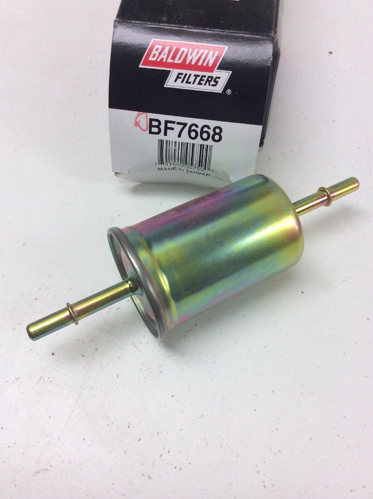 Fuel Filter BALDWIN BF7668, 5/16" Inlet, 5/16" Outlet, 7 3/32" Length Fuel Filters