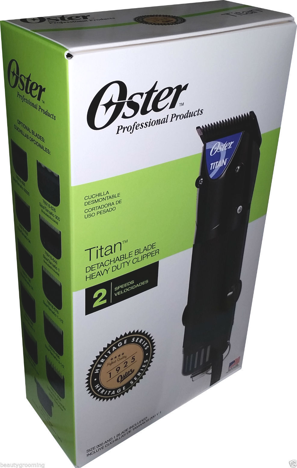 OSTER Titan 220v Professional Hair Clipper 76076410 PLUS Universal 7