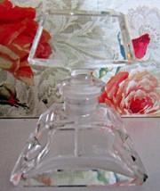 Vintage Czech Perfume Bottle~Dauber Intact~Signed~2.5&quot; Tall~Excellent Co... - $167.30