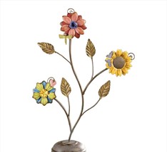 Flower Design Table Decoration 20&quot; Iron Daisy Bouquet Floral Display Gar... - $44.54