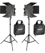 Neewer 2 Pieces Bi-color 660 LED Video Light and Stand Kit (900898291) - $180.49