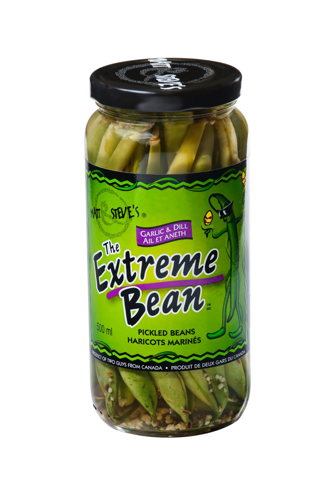 The Extreme Bean Pickled Beans Garlic & Dill 4 x 500ml Canadian