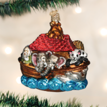 Old World Christmas Noah's Ark Glass Christmas Ornament 12395 - $22.88