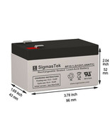WP1.3-12 (91-120) Power Source replacement SLA Battery (12V 1.2AH) - $22.99