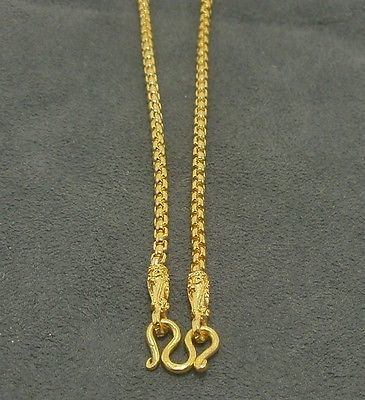 GOLD PLATED MICRON NECKLACE 24 INCHES FOR 1 BUDDHA AMULET PENDANT LUCKY GIFT