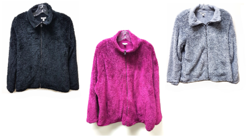 Image of Sonoma Life + Style Womens Fleece Jacket Sherpa Reversible *Choose Your Color*