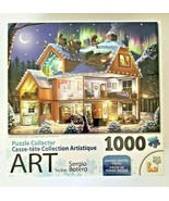 Santa On The Roof Christmas Art Jigsaw Puzzle 1000 PC Lafayette Puzzle F... - $15.60