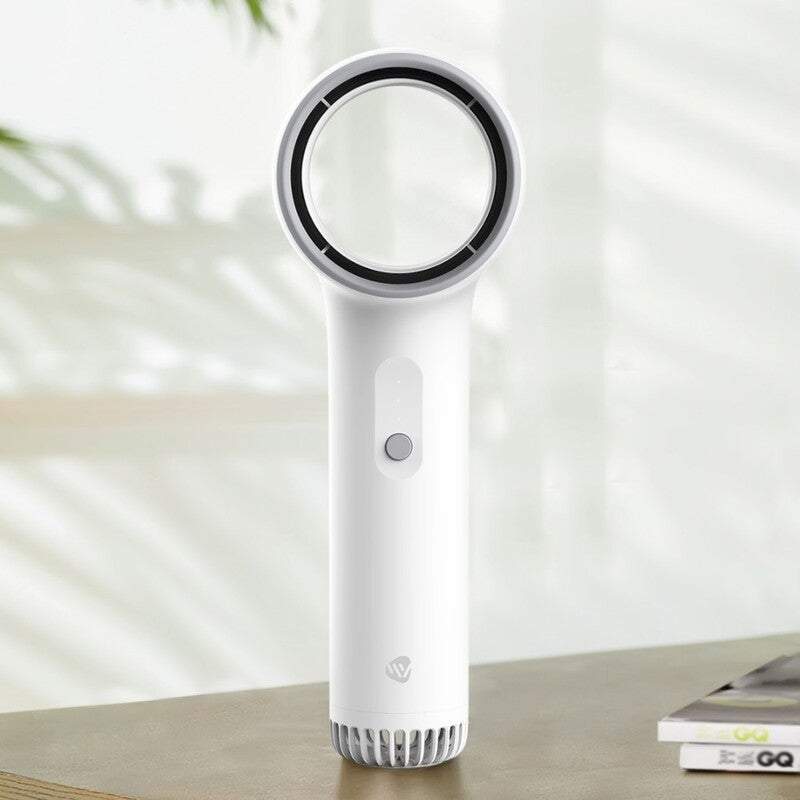 Red Portable Fans Xiaomi Youpin Leafless Fan Handheld Bladeless Low Noise Usb Re
