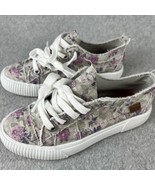 Blowfish Malibu Sneakers Girls Size 12 Clay Vintage Floral Fashion￼ Pull on - $22.87