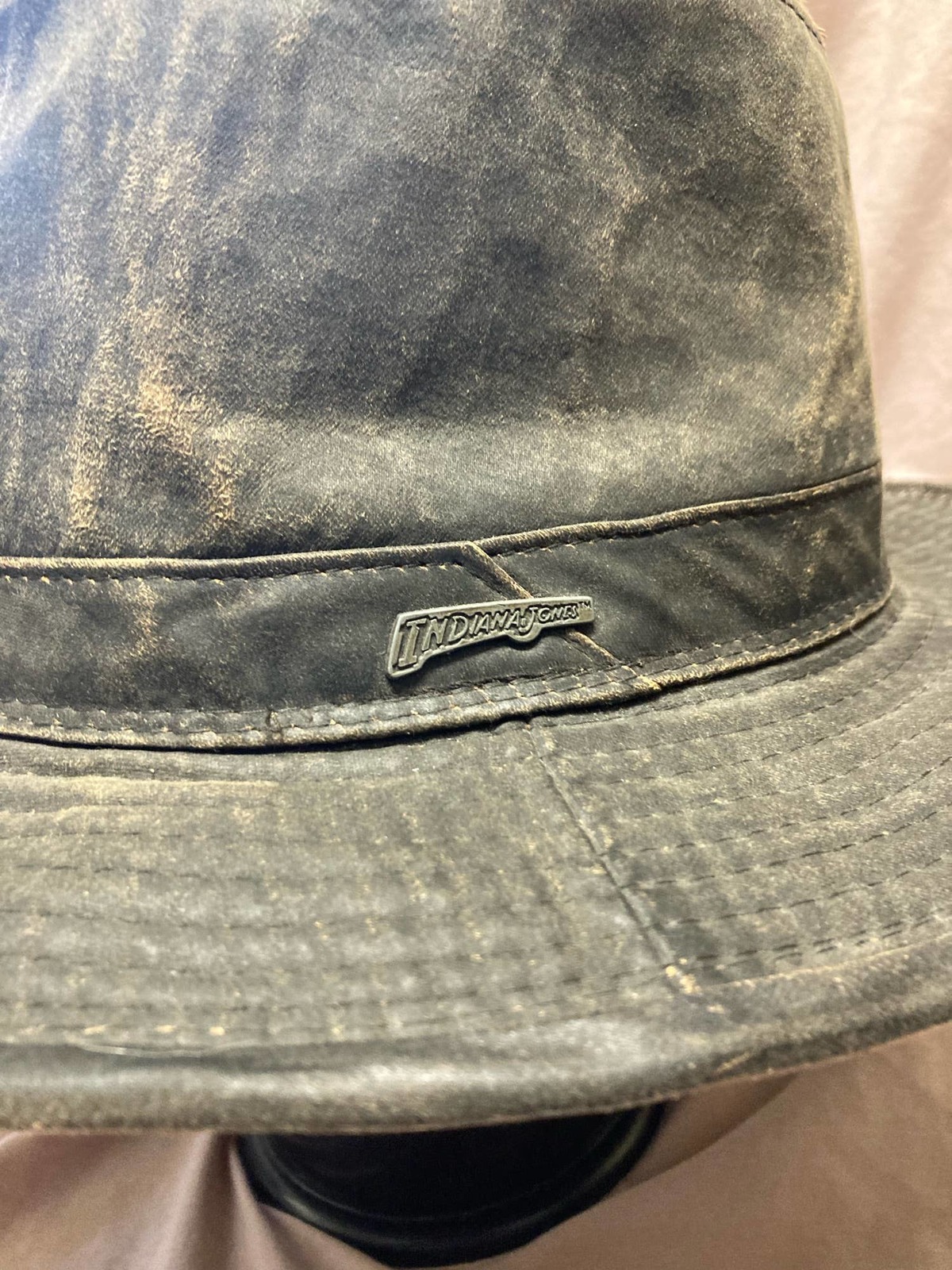 Vintage Indiana Jones Movie Cowboy Hat Disney Black Fedora (Men's Extra