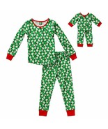 Girl 5-8 and 18&quot; Doll Matching Reindeer Christmas Pajama Outfit ft Ameri... - $24.99