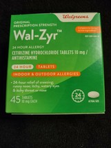 Wal-Zyr Cetirizine Hydrochloride Allergies Compare To Zyrtec 30CT 45CT & 70CT - $9.86
