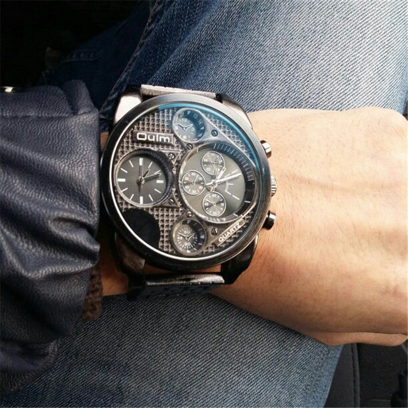 Men Full Steel Watch Golden Big size Antique Male Casual Watches ...