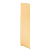 J 4630 Door Push Plate, 4-Inch X 16-Inch, Bright Brass.. - $25.99