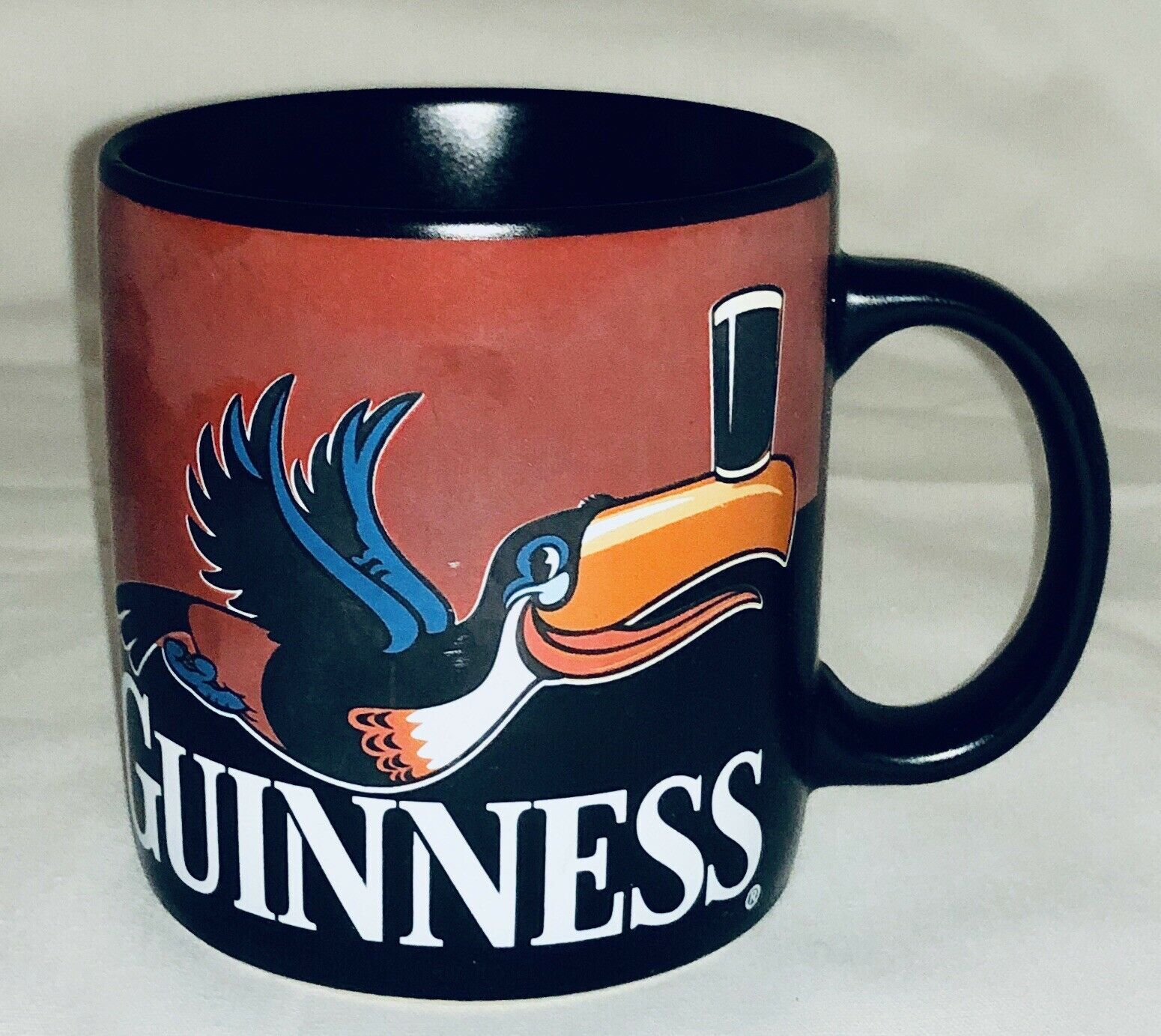 Guinness Toucan Ceramic Coffee Mug Flying Birds - Mugs