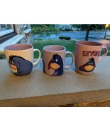 3 Eeyore Disney Store Mug Winnie the Pooh Lavender Purple  2/3D MUGS - $39.99