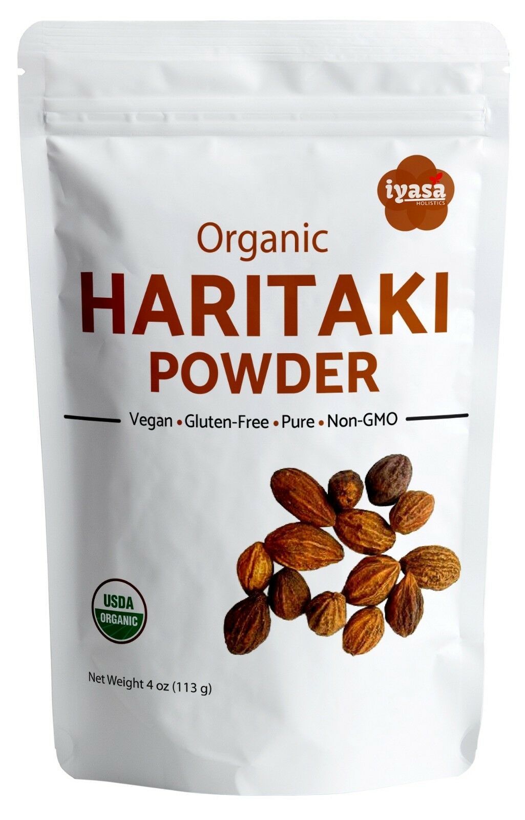 Organic Haritaki Powder | Harde | Harad | Supports Digestion 4,8,16 oz 1 pound